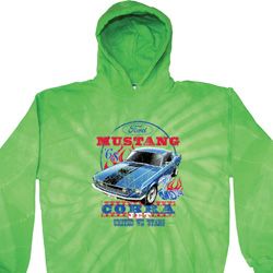 Mens Ford Hoodie 1968 Cobra Jet Tie Dye Hoody Mens Ford Hoodie 1968 Cobra Jet Tie Dye Hoody