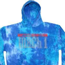 Mens Ford Hoodie 50 Years Mach 1 Tie Dye Hoody