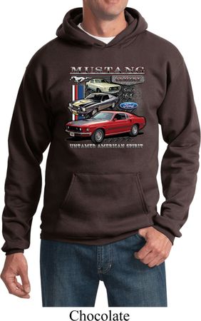 Mens Ford Hoodie Classic Mustangs Untamed Hoody