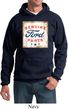 Mens Ford Hoodie Distressed Genuine Ford Parts Hoody