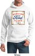 Mens Ford Hoodie Distressed Genuine Ford Parts Hoody