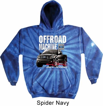 Mens Ford Hoodie F-150 4X4 Off Road Machine Tie Dye Hoody