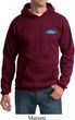 Mens Ford Hoodie Ford Oval Pocket Print Hoody