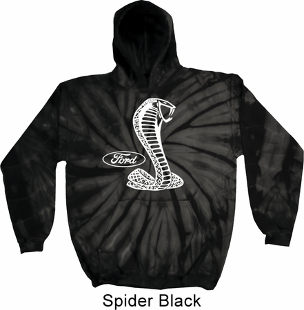 Mens Ford Hoodie Mustang Cobra Tie Dye Hoody
