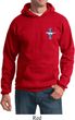 Mens Ford Hoodie The Legend Lives Crest Pocket Print Hoody