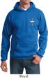 Mens Ford Hoodie The Legend Lives Crest Pocket Print Hoody