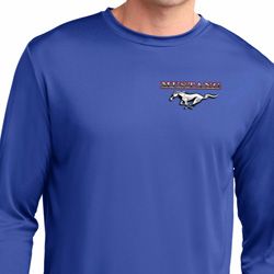 Mens Ford Mustang Pocket Print Dry Wicking Long Sleeve Mens Ford Mustang Pocket Print Dry Wicking Long Sleeve