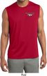 Mens Ford Mustang Pocket Print Dry Wicking Sleeveless Shirt