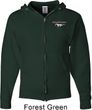 Mens Ford Mustang Pocket Print Full Zip Hoodie