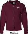Mens Ford Mustang Pocket Print Full Zip Hoodie