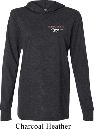 Mens Ford Mustang Pocket Print Lightweight Hoodie