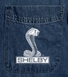 Mens Ford Mustang Shelby Cobra Denim Shirt - Ink Blue