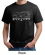 Mens Ford Mustang Shirt Honeycomb Grille Organic Tee T-Shirt