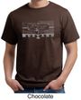 Mens Ford Mustang Shirt Honeycomb Grille Organic Tee T-Shirt