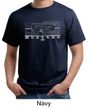 Mens Ford Mustang Shirt Honeycomb Grille Organic Tee T-Shirt