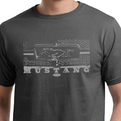 Mens Ford Mustang Shirt Honeycomb Grille Organic Tee T-Shirt