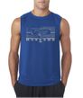 Mens Ford Mustang Shirt Honeycomb Grille Sleeveless Tee T-Shirt