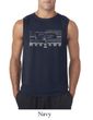 Mens Ford Mustang Shirt Honeycomb Grille Sleeveless Tee T-Shirt