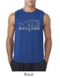 Mens Ford Mustang Shirt Honeycomb Grille Sleeveless Tee T-Shirt