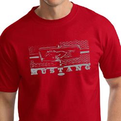 Mens Ford Mustang Shirt Honeycomb Grille Tall Tee T-Shirt