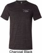 Mens Ford Mustang with Grill Pocket Print Tri Blend Crewneck Shirt