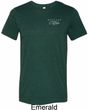 Mens Ford Mustang with Grill Pocket Print Tri Blend Crewneck Shirt