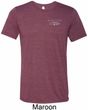 Mens Ford Mustang with Grill Pocket Print Tri Blend Crewneck Shirt