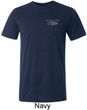 Mens Ford Mustang with Grill Pocket Print Tri Blend Crewneck Shirt