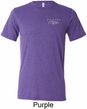 Mens Ford Mustang with Grill Pocket Print Tri Blend Crewneck Shirt