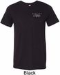 Mens Ford Mustang with Grill Pocket Print Tri Blend Crewneck Shirt
