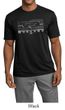 Mens Ford Mustang Shirt Honeycomb Grille Moisture Wicking Tee T-Shirt