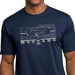 Mens Ford Mustang Shirt Honeycomb Grille Moisture Wicking Tee T-Shirt