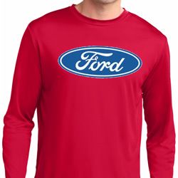 Mens Ford Oval Dry Wicking Long Sleeve Shirt