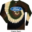 Mens Ford Oval Long Sleeve Tie Dye Shirt