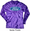 Mens Ford Oval Long Sleeve Tie Dye Shirt