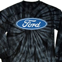 Mens Ford Oval Long Sleeve Tie Dye Shirt