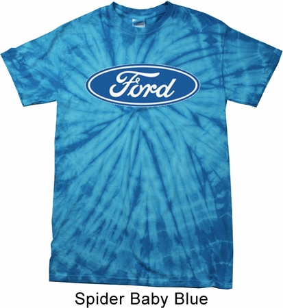 Mens Ford Oval Spider Tie Dye Shirt