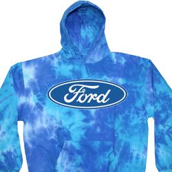 Mens Ford Oval Tie Dye Hoody