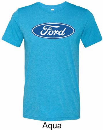 Mens Ford Oval Tri Blend Crewneck Shirt