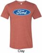 Mens Ford Oval Tri Blend Crewneck Shirt