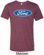 Mens Ford Oval Tri Blend Crewneck Shirt