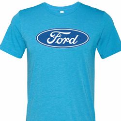 Mens Ford Oval Tri Blend Crewneck Shirt