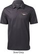 Mens Ford Polo Mustang Pocket Print Textured Polo Shirt