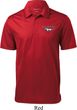 Mens Ford Polo Mustang Pocket Print Textured Polo Shirt