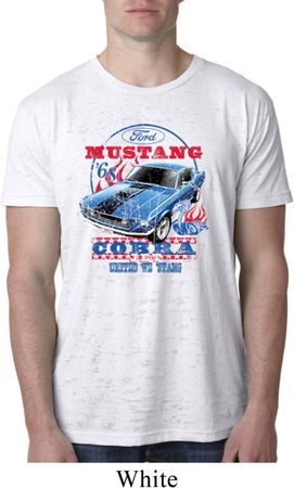 Mens Ford Shirt 1968 Cobra Jet Burnout Shirt