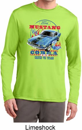 Mens Ford Shirt 1968 Cobra Jet Dry Wicking Long Sleeve Shirt