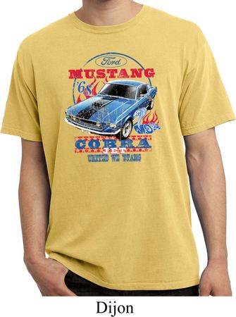 Mens Ford Shirt 1968 Cobra Jet Pigment Dyed Shirt