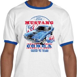 Mens Ford Shirt 1968 Cobra Jet Ringer Shirt Mens Ford Shirt 1968 Cobra Jet Ringer Shirt