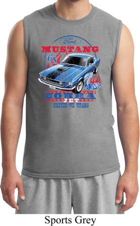 Mens Ford Shirt 1968 Cobra Jet Sleeveless Muscle Shirt