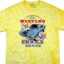 Mens Ford Shirt 1968 Cobra Jet Spider Tie Dye Shirt Mens Ford Shirt 1968 Cobra Jet Spider Tie Dye Shirt
